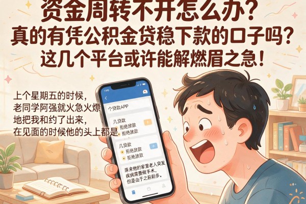 资金周转不开怎么办？真的有凭公积金贷稳下款的口子吗？这几个平台或许能解燃眉之急！