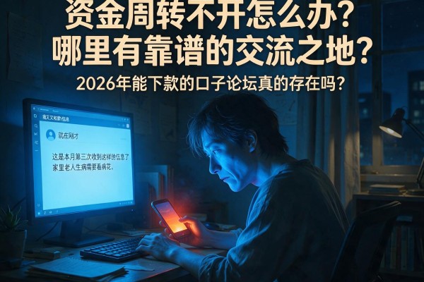 资金周转不开怎么办？哪里有靠谱的交流之地？2026年能下款的口子论坛真的存在吗？