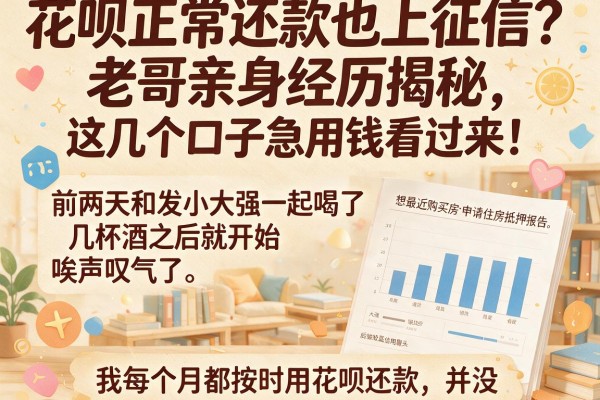 花呗正常还款也上征信？老哥亲身经历揭秘，这几个口子急用钱看过来！