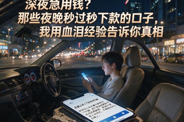 深夜急用钱？那些夜晚秒过秒下款的口子，我用血泪经验告诉你真相