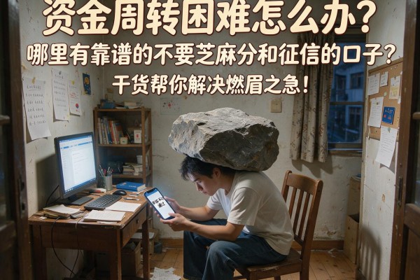 资金周转困难怎么办？哪里有靠谱的不要芝麻分和征信的口子？这篇干货帮你解决燃眉之急！