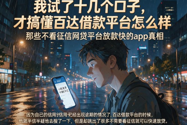 我试了十几个口子，才搞懂百达借款平台怎么样和那些不看征信网贷平台放款快的app真相