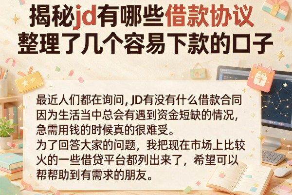 揭秘jd有哪些借款协议，整理了几个容易下款的口子
