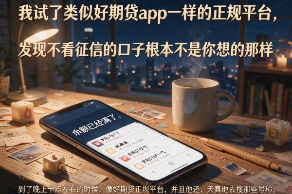 我试了类似好期贷app一样的正规平台，发现不看征信的口子根本不是你想的那样