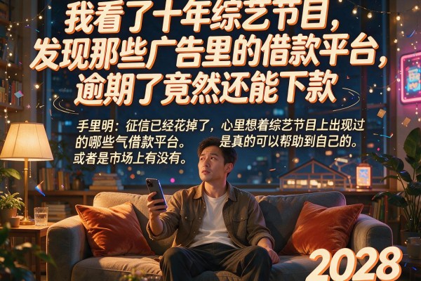 我看了十年综艺节目，发现那些广告里的借款平台，逾期了竟然还能下款