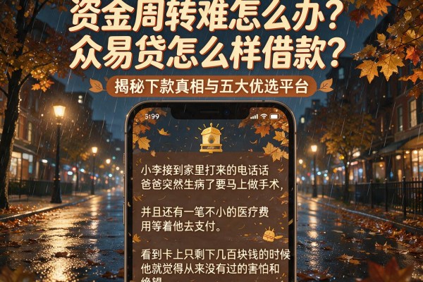资金周转难怎么办？众易贷怎么样借款？揭秘下款真相与五大优选平台