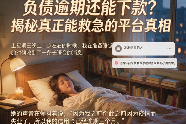 负债逾期还能下款？揭秘真正能救急的平台真相