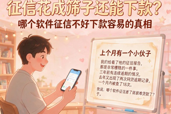 征信花成筛子还能下款？哪个软件征信不好下款容易的真相