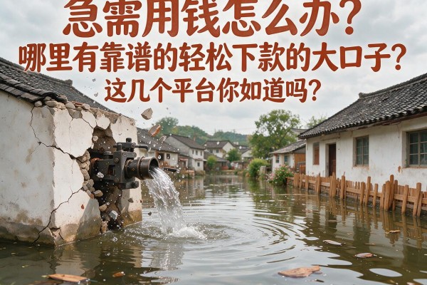 急需用钱怎么办?哪里有靠谱的轻松下款的大口子?这几个平台你知道吗?