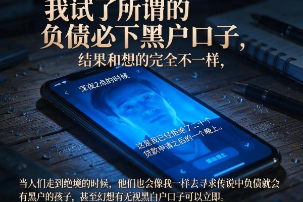 我试了所谓的负债必下黑户口子，结果和想的完全不一样