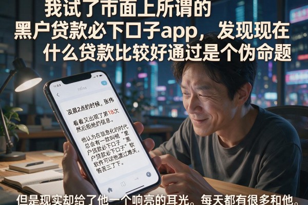 我试了市面上所谓的黑户贷款必下口子app，发现现在什么贷款比较好通过是个伪命题