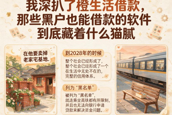 我深扒了橙生活借款，那些黑户也能借款的软件到底藏着什么猫腻