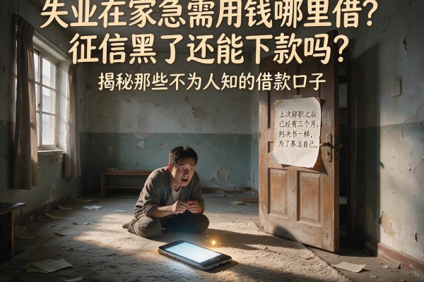 失业在家急需用钱哪里借？征信黑了还能下款吗？揭秘那些不为人知的借款口子