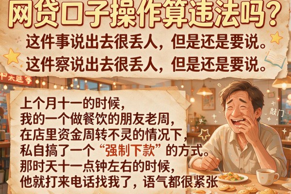 网贷口子操作算违法吗？别等警察敲门才后悔
