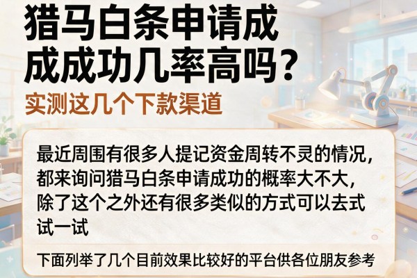猎马白条申请成功几率高吗？实测这几个下款渠道
