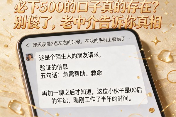 必下500的口子真的存在？别傻了，老中介告诉你真相