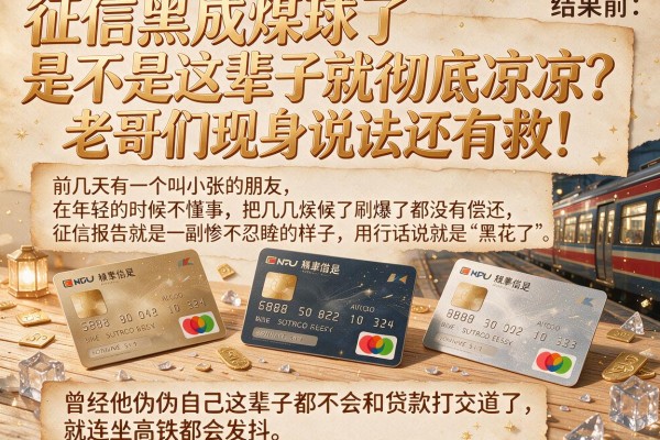 征信黑成煤球了是不是这辈子就彻底凉凉？老哥们现身说法还有救！