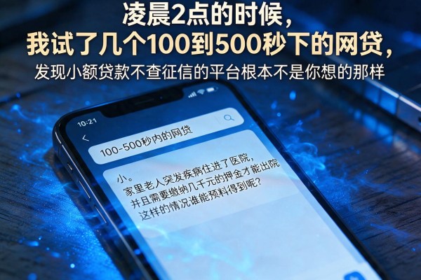 我试了几个100到500秒下的网贷，发现小额贷款不查征信的平台根本不是你想的那样