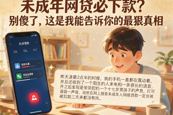 未成年网贷必下款？别傻了，这是我能告诉你的最狠真相