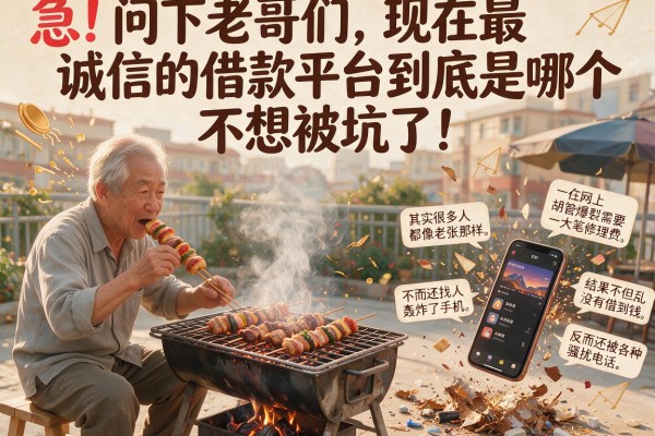 急！问下老哥们，现在最诚信的借款平台到底是哪个？不想被坑了！