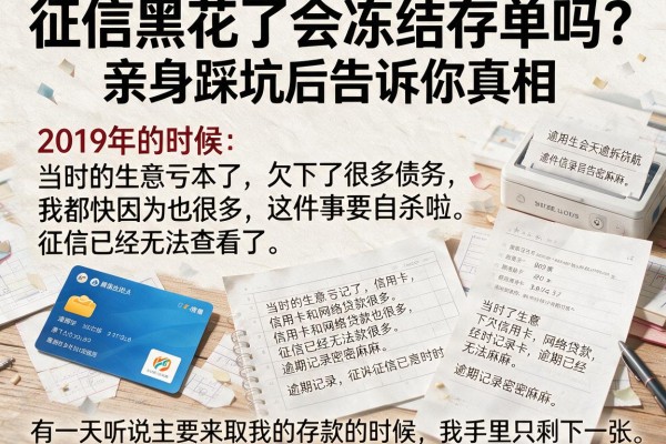 征信黑花了会冻结存单吗？亲身踩坑后告诉你真相