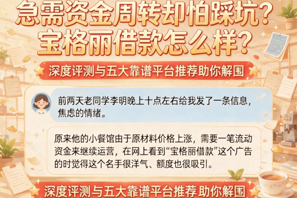 急需资金周转却怕踩坑？宝格丽借款怎么样？深度评测与五大靠谱平台推荐助你解围