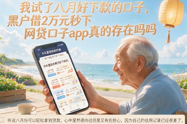 我试了八月好下款的口子，黑户借2万元秒下网贷口子app真的存在吗