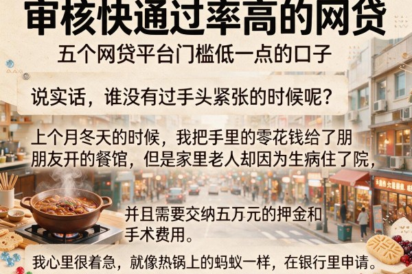 审核快通过率高的网贷，概括五个网贷平台门槛低一点的口子