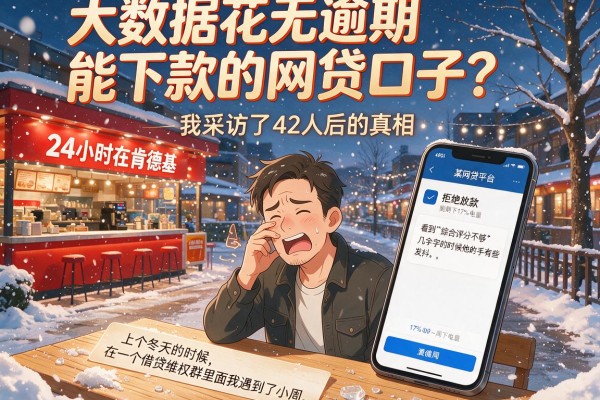 大数据花无逾期能下款的网贷口子?我采访了42人后的真相