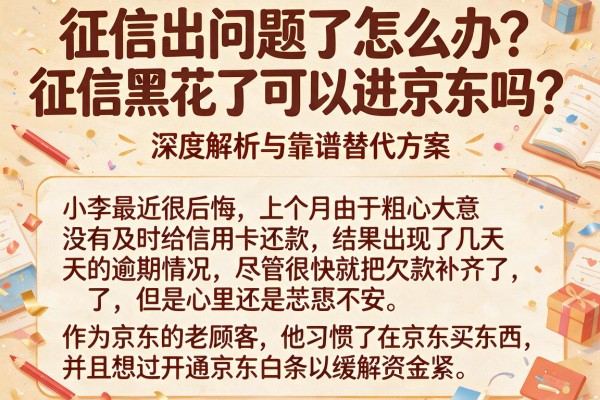 征信出问题了怎么办？征信黑花了可以进京东吗？深度解析与靠谱替代方案