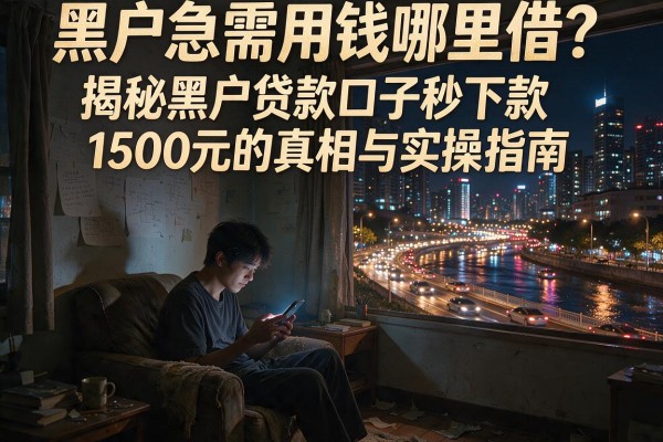 黑户急需用钱哪里借？揭秘黑户贷款口子秒下款1500元的真相与实操指南