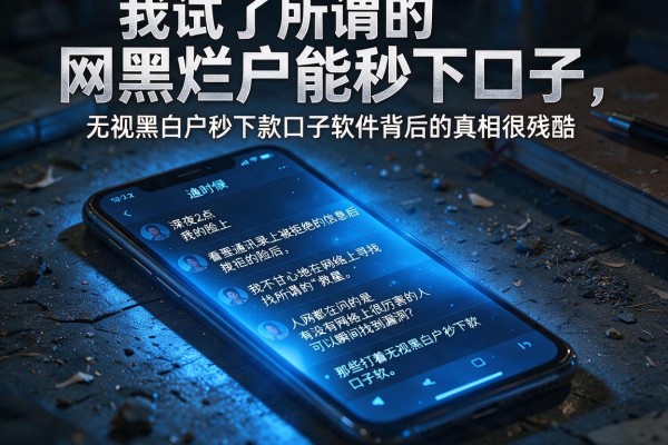 我试了所谓的网黑烂户能秒下口子，发现无视黑白户秒下款口子软件背后的真相很残酷