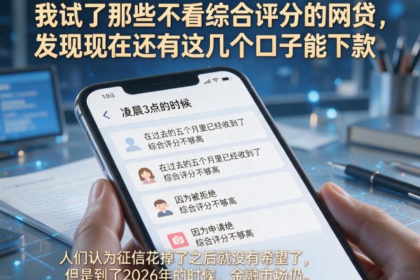 我试了那些不看综合评分的网贷，发现现在还有这几个口子能下款