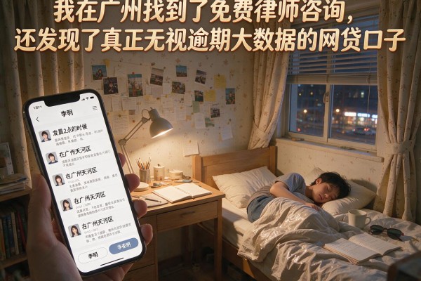 我在广州找到了免费律师咨询，还发现了真正无视逾期大数据的网贷口子