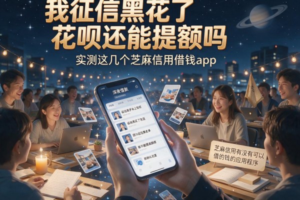 我征信黑花了花呗还能提额吗，实测这几个芝麻信用借钱app