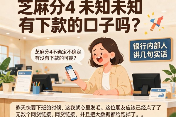 芝麻分4未知未知有下款的口子吗？银行内部人讲几句实话