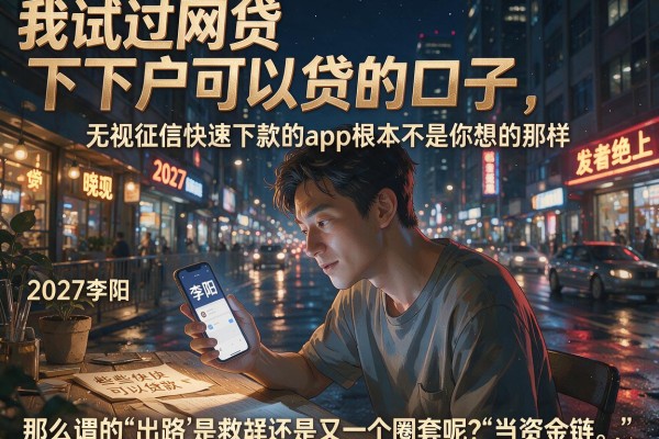 我试过网贷下户可以贷的口子，发现无视征信快速下款的app根本不是你想的那样