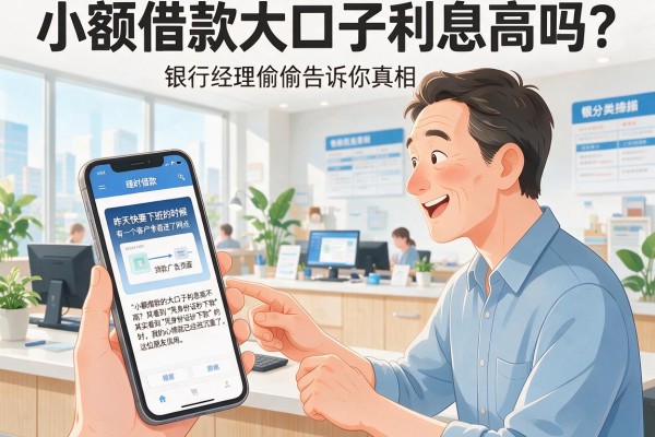 小额借款大口子利息高吗？银行经理偷偷告诉你真相