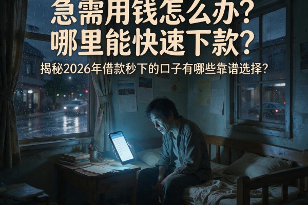 急需用钱怎么办？哪里能快速下款？揭秘2026年借款秒下的口子有哪些靠谱选择？