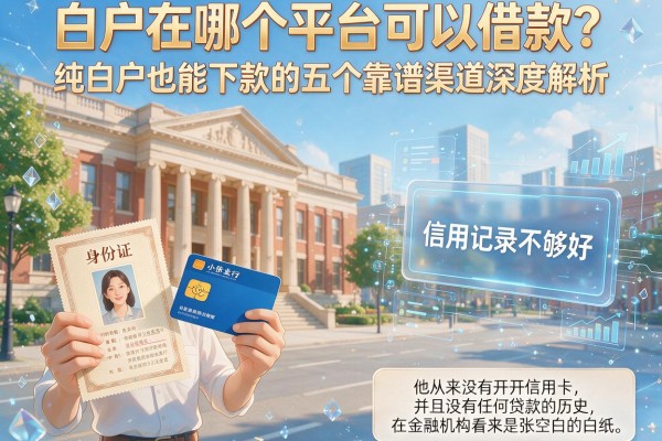 白户在哪个平台可以借款？纯白户也能下款的五个靠谱渠道深度解析