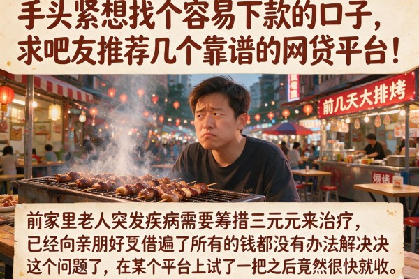手头紧想找个容易下款的口子，求吧友推荐几个靠谱的网贷平台！