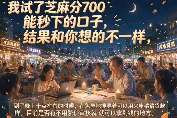 我试了芝麻分700能秒下的口子，结果和你想的不一样