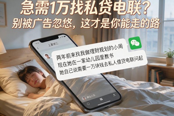 急需1万找私贷电联？别被广告忽悠，这才是你能走的路