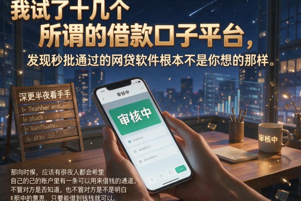 我试了十几个所谓的借款口子平台，发现秒批通过的网贷软件根本不是你想的那样