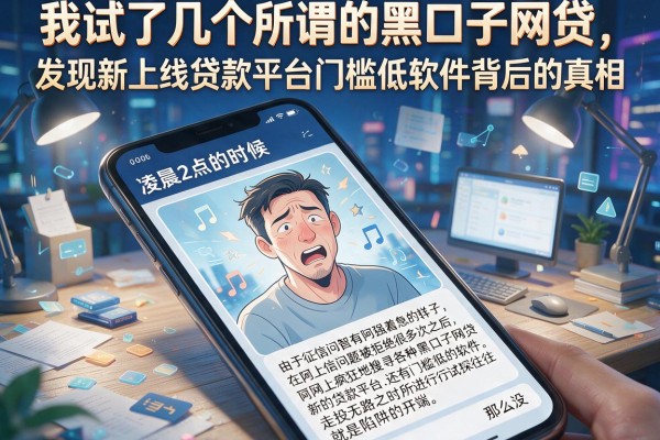 我试了几个所谓的黑口子网贷，发现新上线贷款平台门槛低软件背后的真相