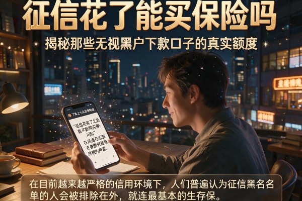 征信花了能买保险吗，揭秘那些无视黑户下款口子的真实额度