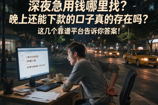 深夜急用钱哪里找？晚上还能下款的口子真的存在吗？这几个靠谱平台告诉你答案！