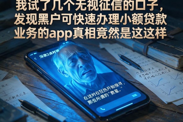 我试了几个无视征信的口子，发现黑户可快速办理小额贷款业务的app真相竟然是这样