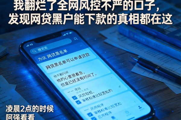 我翻烂了全网风控不严的口子，发现网贷黑户能下款的真相都在这