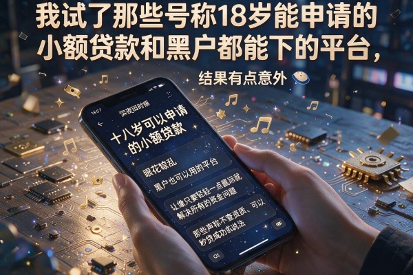 我试了那些号称18岁能申请的小额贷款和黑户都能下的平台，结果有点意外